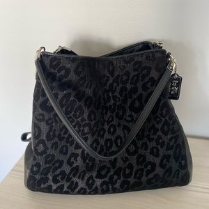 Coach- rare black ocelot print